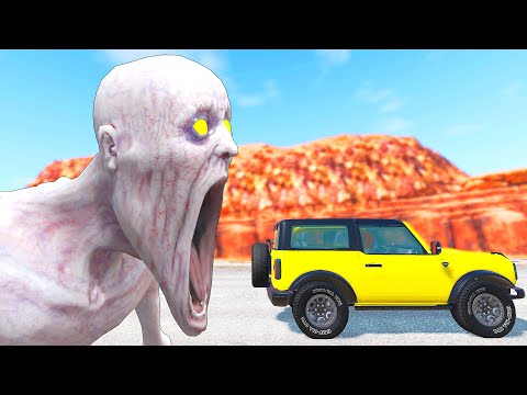 Escape from The Shy Guy by Car (SCP-096) #6 - BeamNG.Drive