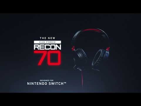 Žaidimų ausinės Turtle Beach Recon 70, skirtos Nintendo Switch, Raudonos video