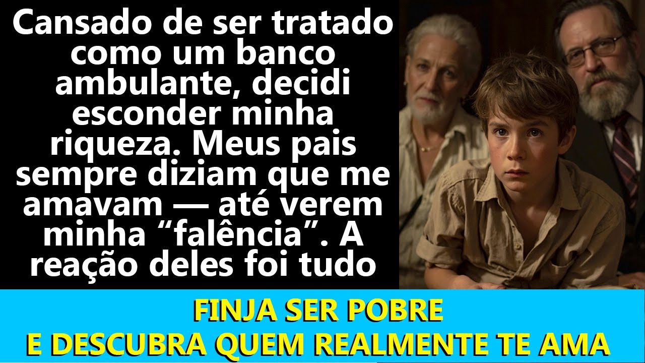Fingi ser pobre… e meus pais mostraram quem realmente são