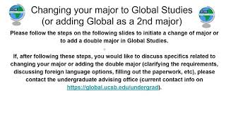UCSB Global Studies: EVERYTHING to know about joining the major (long, all the details)