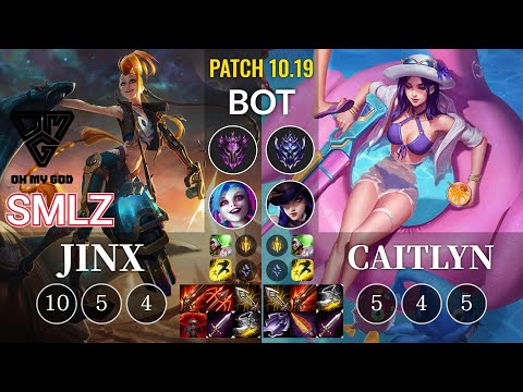 OMG Smlz Jinx vs Caitlyn Bot - KR Patch 10.19