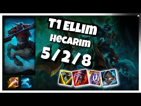 Hecarim vs Nidalee T1 Ellim JUNGLE (5/2/8) - v11.4
