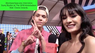 Hunter Street's Stony Blyden Interview With Alexisjoyvipaccess - 2018 Nickelodeon KCA video