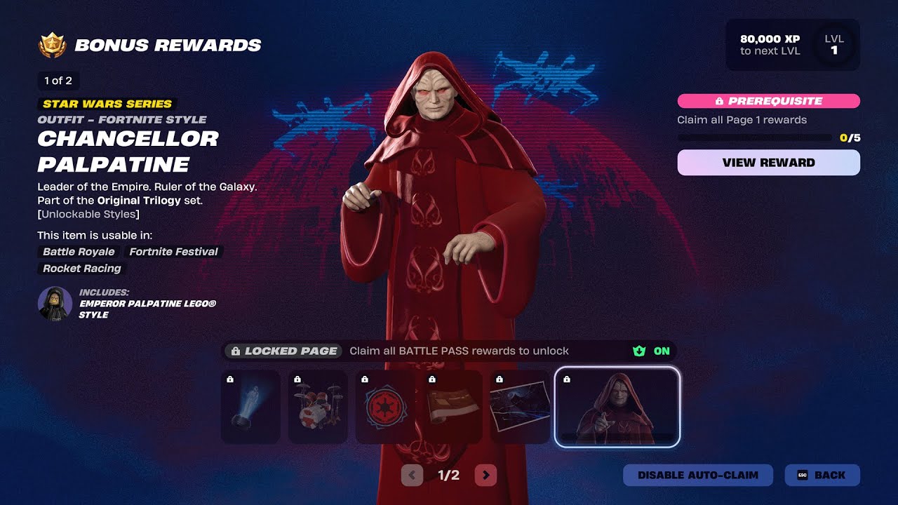 ENTIRE Chapter 6 - Season 3 Battle Pass (Fortnite: Star Wars)