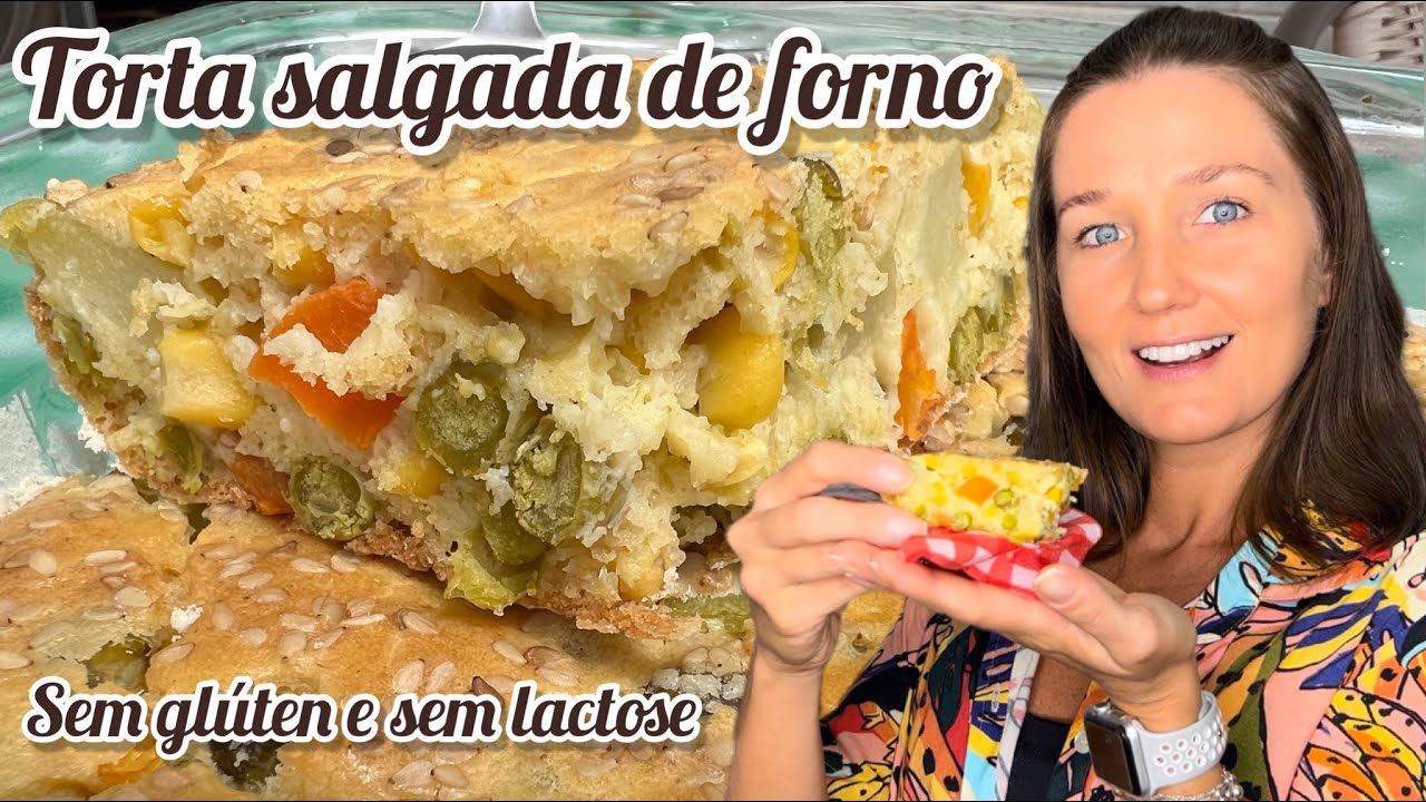 TORTA SALGADA DE FORNO SEM GLÚTEN E SEM LACTOSE FEITA A MÃO