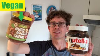 Rapunzel Nuss Nougat Creme (Vegan) vs Nutella im Test-Vergleich