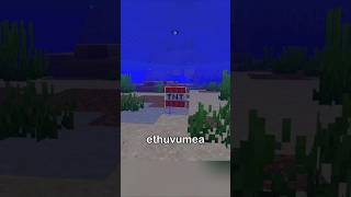 how to use TNT underwater #minecraft #minecraftshorts  #shorts