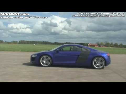 Audi R8 R Tronic vs BMW M3 manual