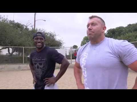 Heath Evans & Reggie Bush Run The Sand Dunes