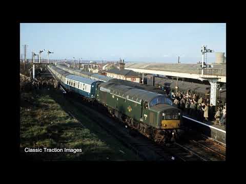 Ref: BM000143 - CLASS 40 D348 (40148) AT AINTREE WITH A RACE SPECIAL. 30TH MARCH 1968.