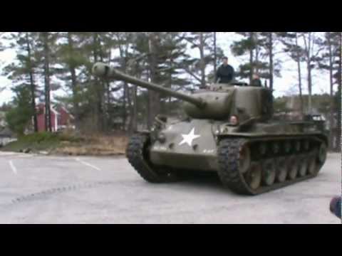 Driving the T-26 Pershing, Wright Museum, Wolfeboro NH