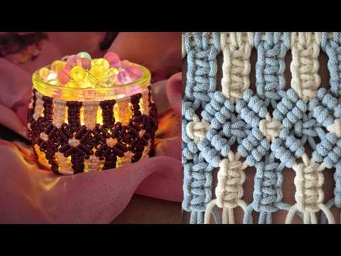 DIY Macrame Leaf Plant Hanger Lantern