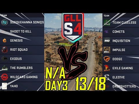 GLL PUBG Season 4 Regional Finals Day 3 NA - 13of18 | FULL MATCH