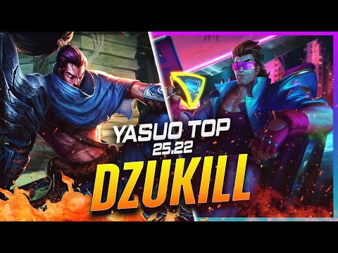 Dzukill - Yasuo vs Garen TOP Patch 25.22 - Yasuo Gameplay