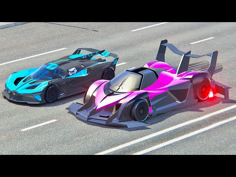 Devel Sixteen 2014 GTR vs Bugatti Bolide - Drag Race 20 KM