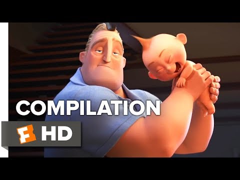 Incredibles 2 ALL Trailers + Movie Clips (2018) | Movieclips Family
