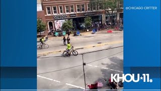 Video shows moment shots rang out at Fourth of July parade in Highland Park, Illinois