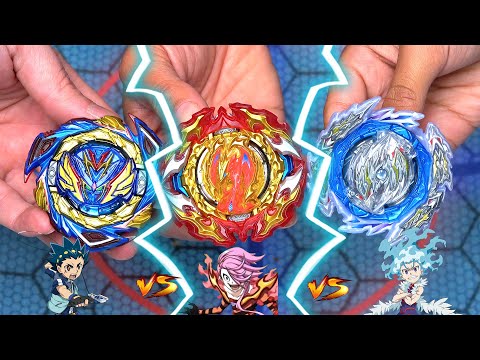 THE MOST EPIC TRIPLE BEY BATTLE EVER! | Beyblade Burst Evolution of Greatness