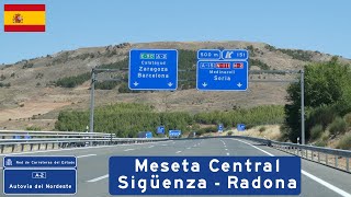 Autovía A-2 across the Meseta in Spain