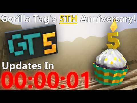 Gorilla Tag's 5TH ANNIVERSARY Update Countdown! || (Lemming's Birthday/GT5)