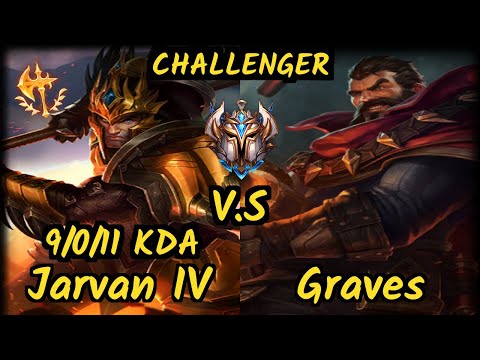 MVP Yondu (JARVAN IV) vs GRAVES - 9/0/11 KDA JUNGLE CHALLENGER GAMEPLAY - KR