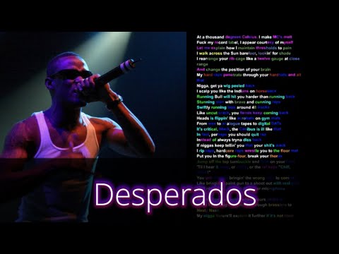 Canibus on Desperados- Rhymes Highlighted