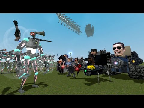 Mecha Sirenhead VS Tesla -Gman Tank -MAFIA SKIBID [Skibidi toilet] in Garry's Mod