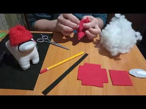 Шьём персонажа Among Us, (амонг ас) своими руками из ткани. ?