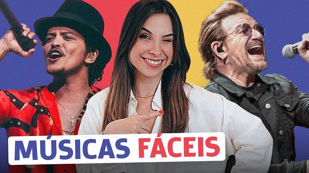 10 músicas MUITO FÁCEIS de cantar em inglês | Inglês com Música (Iniciantes)