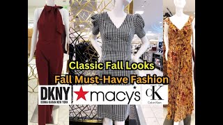 ❤️Macy's Must-Have Fall Fashion From Top Brand Names CK, DKNY, Vince Camuto | Look Great This Fall