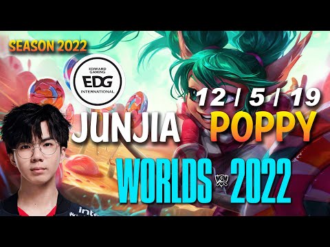 EDG Junjia POPPY vs KARTHUS Jungle - NA Ranked - WORLDS 2022