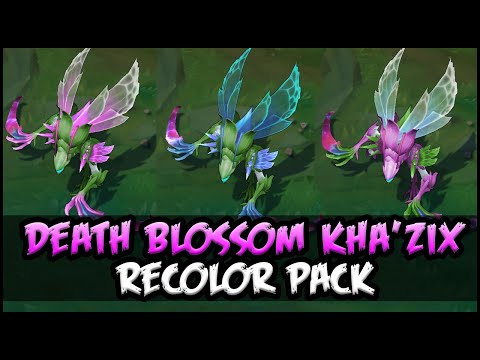 Death Blossom Kha'Zix Chroma Pack (3 Skins) - Custom Skin Spotlight - League of Legends (lol)