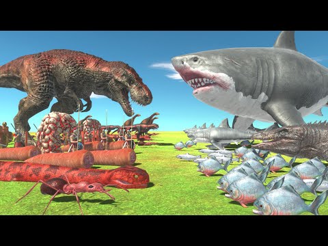 Infinity War - Aquatics VS Red Team - Animal Revolt Battle Simulator
