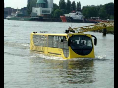 Un Autobús Anfibio en Rotterdam