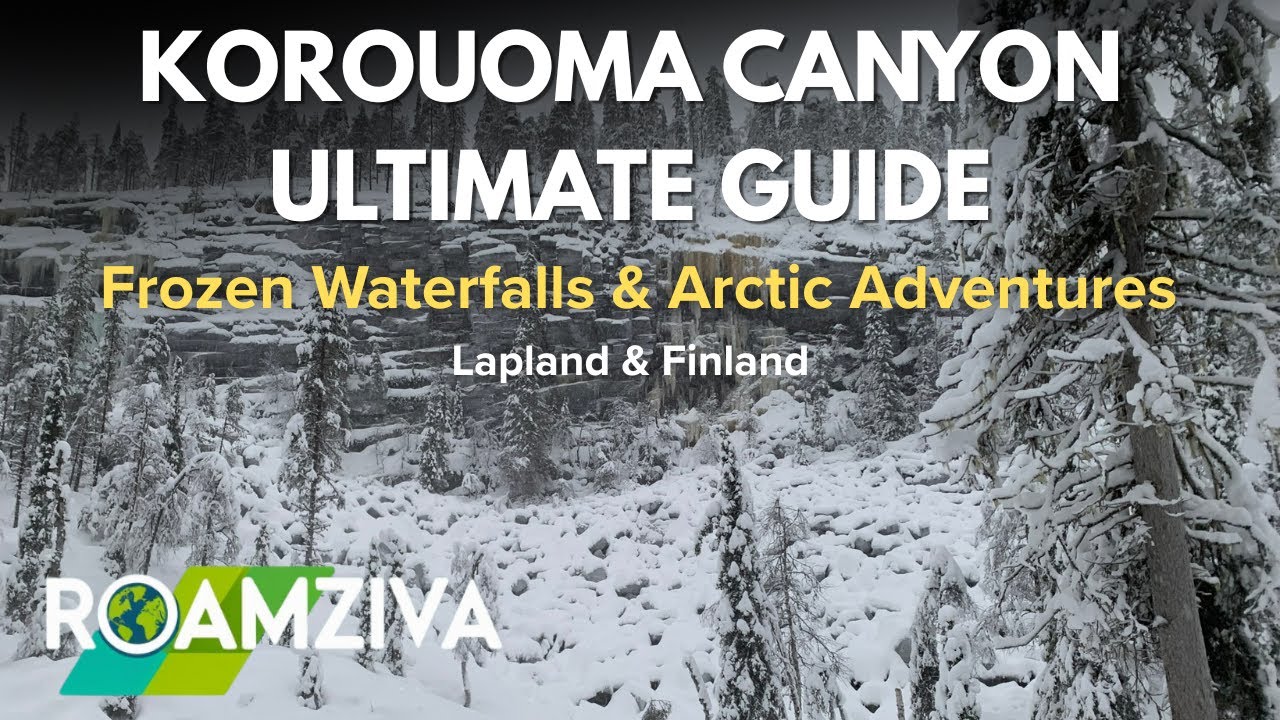 korouoma frozen waterfalls video