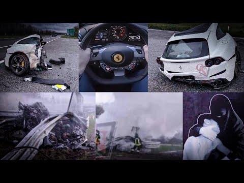 Ferrari GTC4Lusso Crash at 300kmh in Italy / Hysni Qestaj Crash / Anna kraevskaya Crash