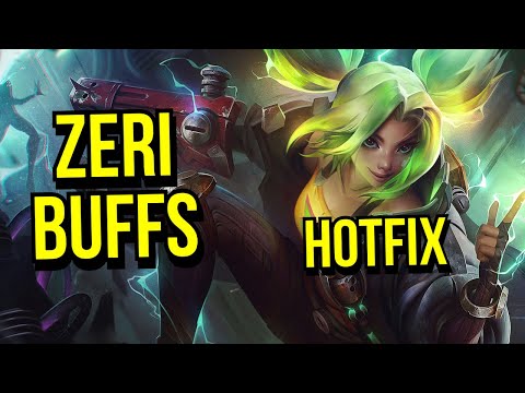 NEW HOTFIX: Zeri Buffs | League of Legends