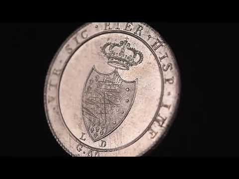 Kingdom of Naples, Ferdinando IV, 60 Grana, 1805, Naples, Silver, PCGS, AU58