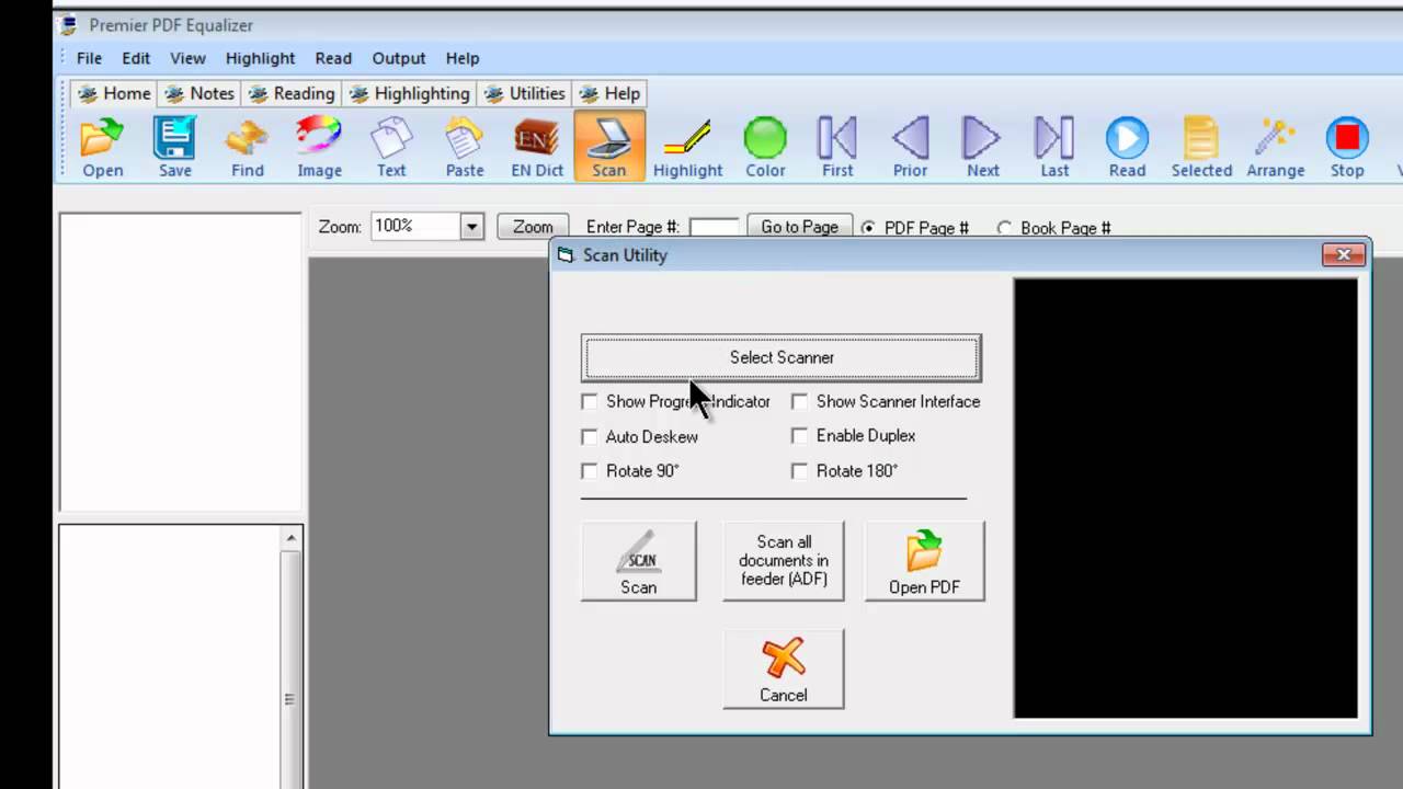 PDF Equalizer - Scanning
