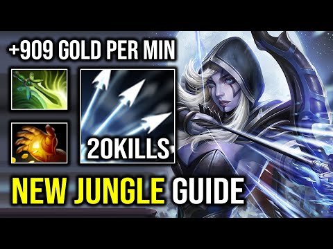 How to Fast Jungle Drow Ranger with First Item Midas 909 GPM Max Agility Speed Dota 2