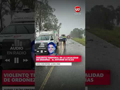 ORDOÑEZ, CÓRDOBA: VIOLENTO TEMPORAL EN LA LOCALIDAD DE ORDOÑEZ.