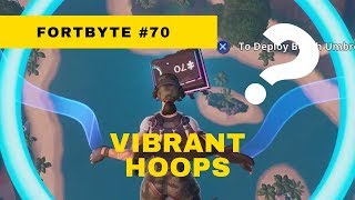 Fortbyte #70: Skydive Through The Rings Above Lazy Lagoon w/ Vibrant Contrails Equipped