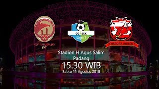 Live Streaming Indosiar dan Vidio.com Sriwijaya FC vs Madura United Pukul 15.30 WIB