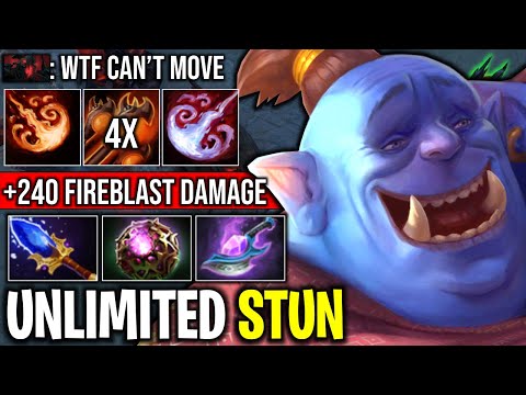 UNLIMITED STUN +240 FIREBLAST DAMAGE MID OGRE MAGI AGHANIM SCEPTER | DOTA 2