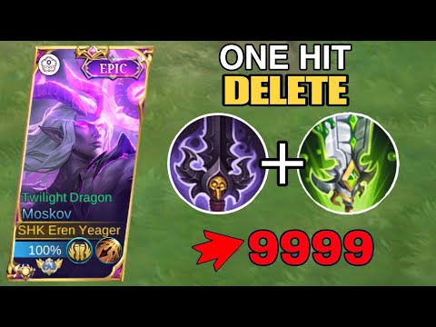 99.9% PURE DAMAGE MOSKOV BUILD!! ONE HIT DELETE!!? MOBILE LEGENDS
