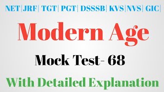 Download Lagu MCQs On Modern Age| Set -68|NTA NET, JRF, TGT, PGT, DSSSB, KVS, NVS, GIC| Thumbnail