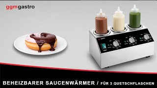 Chauffe-sauce - 600W - pour 3 bouteilles souples 1L - bouteilles incluses