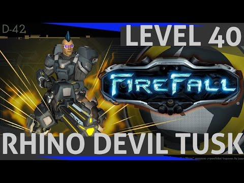 Firefall - Devil Tusk Mission - Level 40 Rhino Gameplay 1/2
