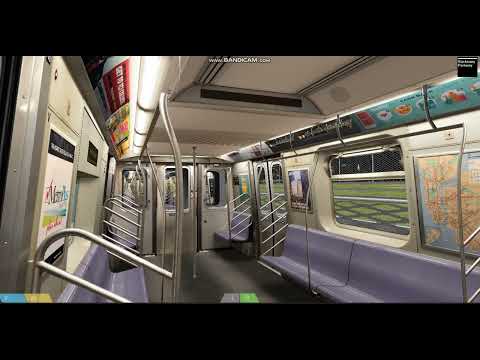 Openbve New R143 L Train Departing at Canarsie Rockaway Parkway