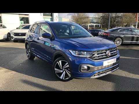 Brand New Volkswagen T-Cross R-Line 1.0TSI 115PS DSG in Reef Blue - Crewe Volkswagen.